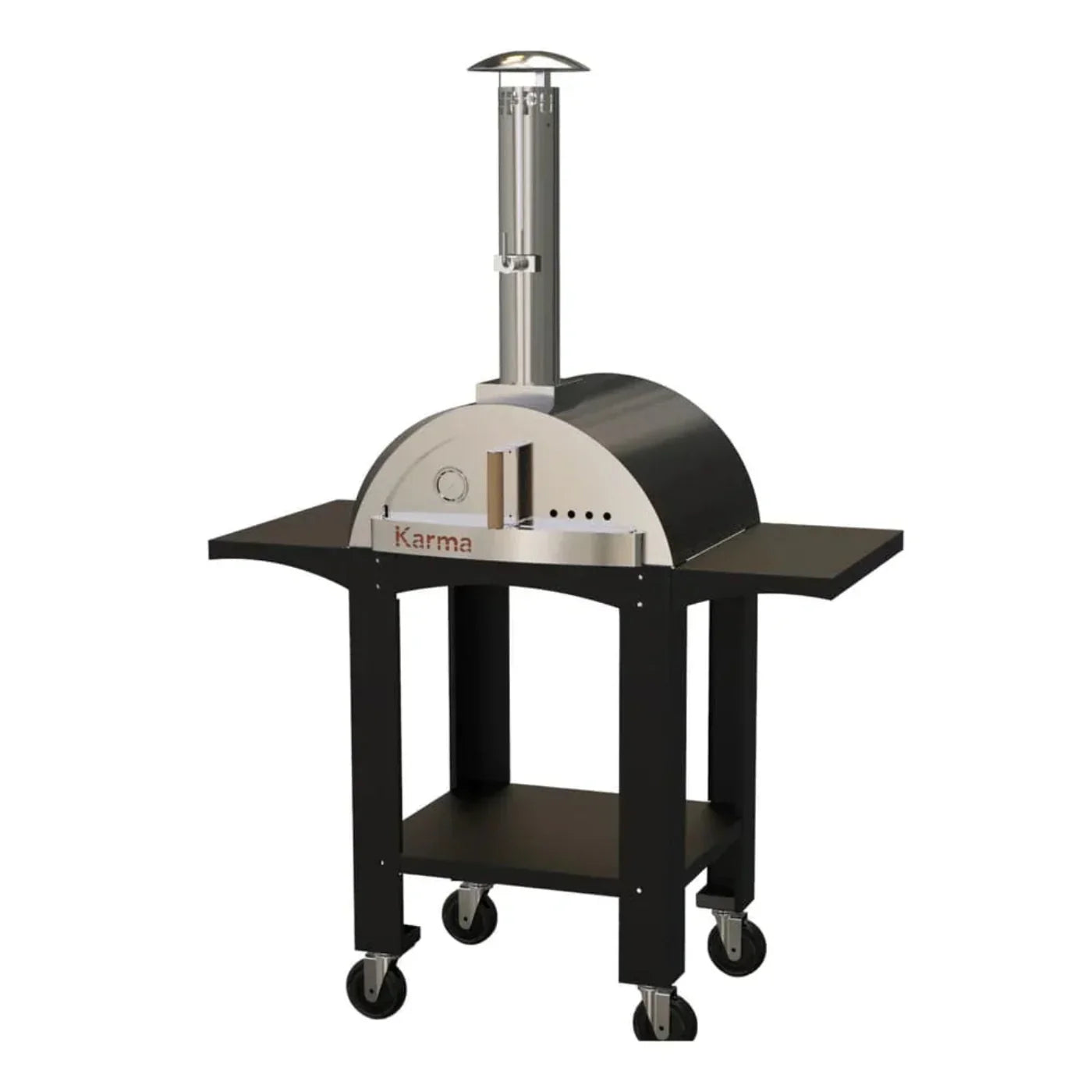 WPPO Karma 25" Wood Fired Pizza Oven with Stand - WKK-01S-WS-RED