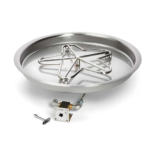 25″ Match Lit Fire Pit Kit - PENTA25MLFPK-FLEX-NG