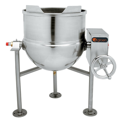Globe  Groen DL-60, TA/3 Direct Steam 60-Gallon Kettle/Cooker Mixer - 1.7 kW - GRDL60TA3