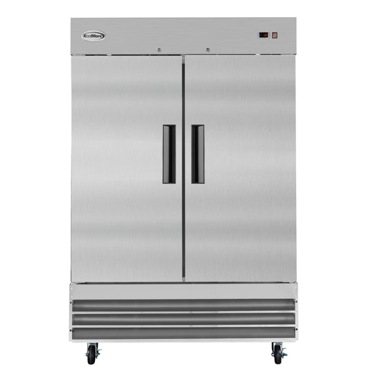 KOOLMORE 54 in. Two-Door Reach-In Refrigerator - 47 Cu Ft.  - RIR-2D-SS