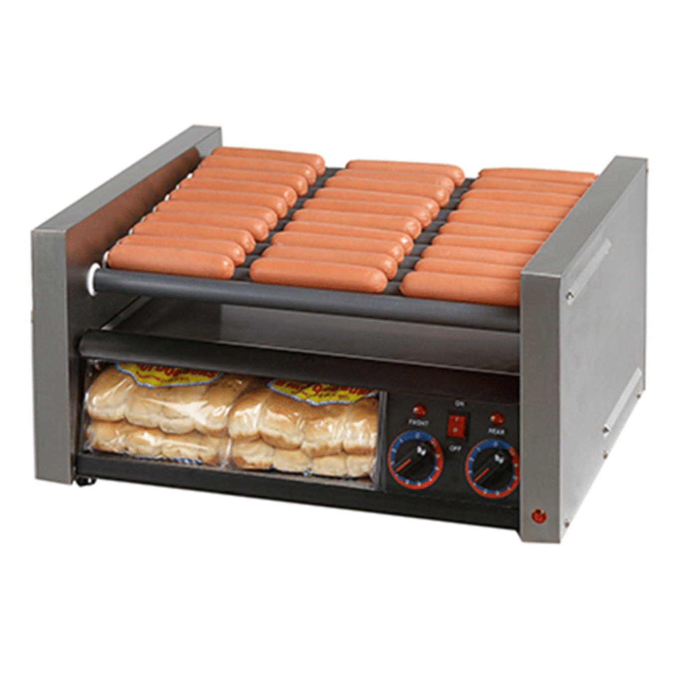 Star 8A-30STBDE-120V Grill-Max® Roller Grills with Electronic Controls with Clear Bun Door 120V - 8A-30STBDE-120V