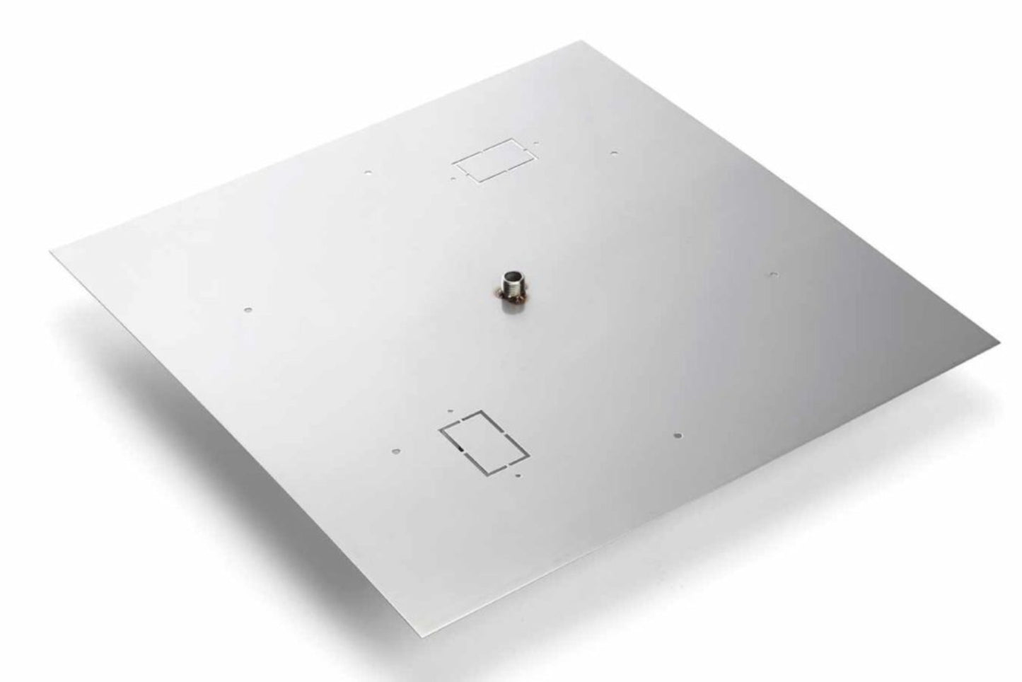 42" High Capacity Square Flat Stainless Steel Burner Pan - 571-42HCSQ
