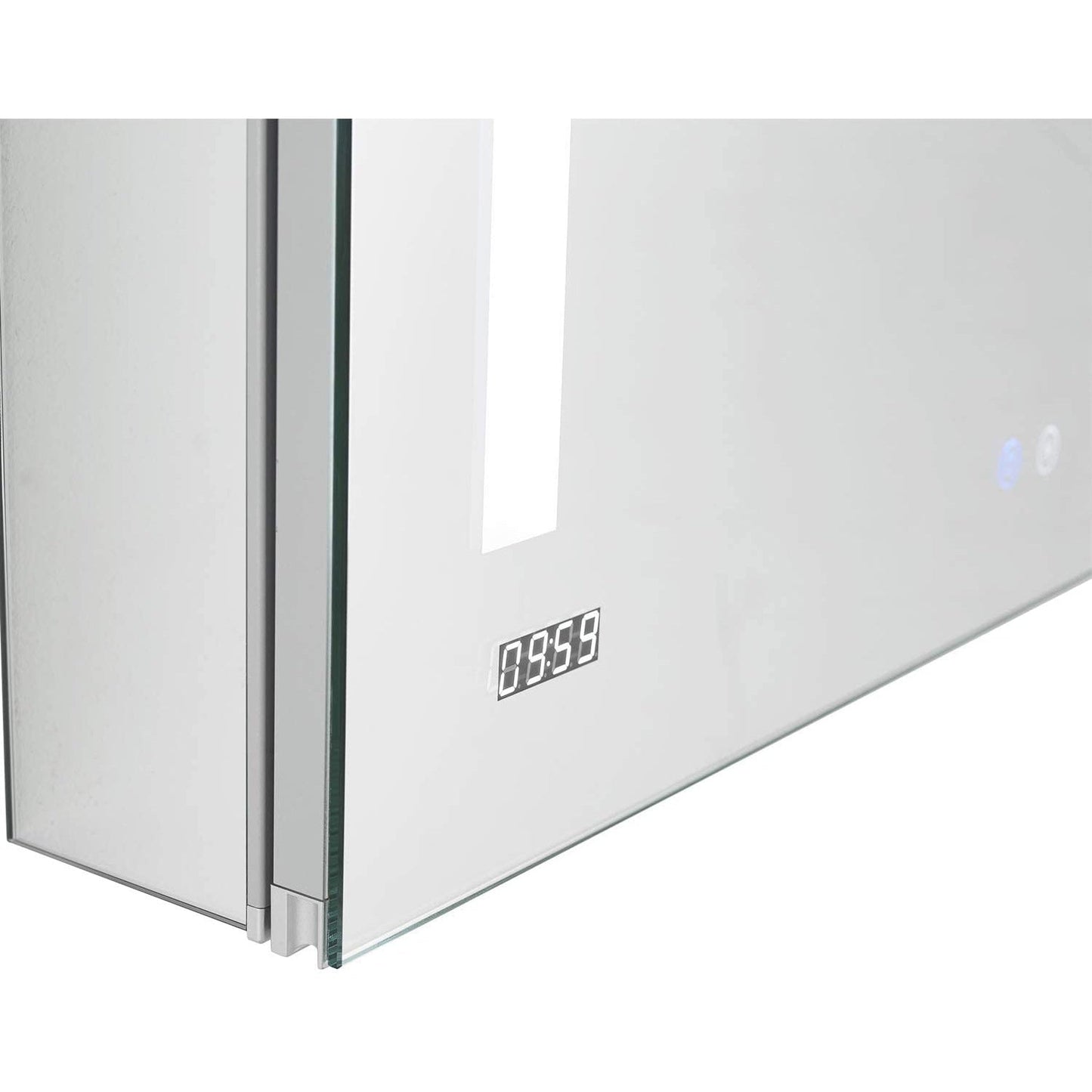 Aquadom Signature Royale Bi-View 30" x 40" Rectangular Medicine Cabinet With Lighting, Defogger, Integrated LED 3X Magnifying Mirror And Electrical Outlet with USB - SR-3040