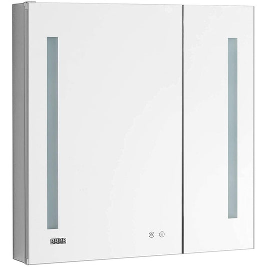 Aquadom Signature Royale Bi-View 30" x 40" Rectangular Medicine Cabinet With Lighting, Defogger, Integrated LED 3X Magnifying Mirror And Electrical Outlet with USB - SR-3040