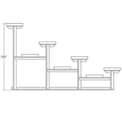 Bleacher 4 Row 15' All Aluminum Standard - BLCH-4AL