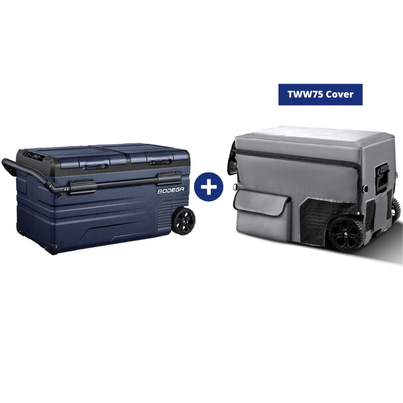 BODEGAcooler Portable Freezer 80Qt/75L Dual Door TWW75