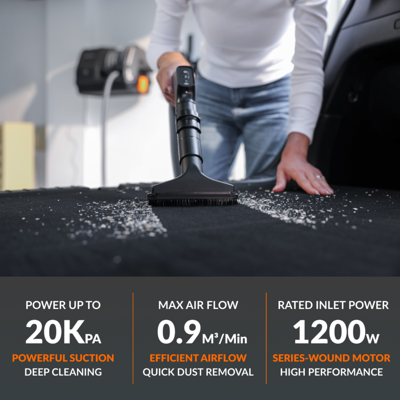 Retractable Vacuum Cleaner - SGV-W18A8M
