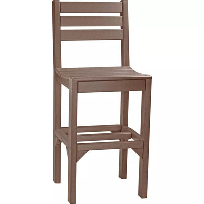 LuxCraft Outdoor Bar Height Island Poly Side Chair
