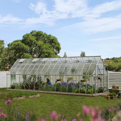 Palram - Canopia | Balance Greenhouse Kit With Clear 0.8mm Polycarbonate Glazing - HG6108G
