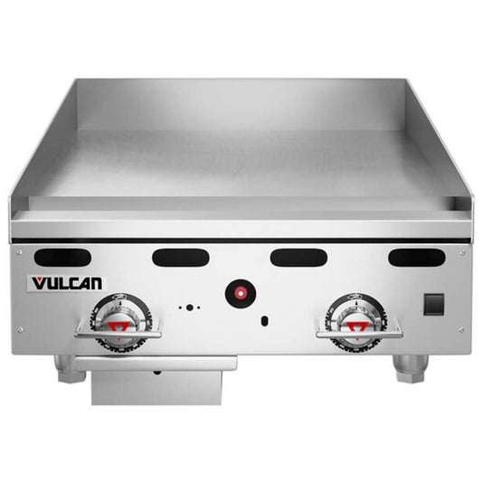 Vulcan MSA36-C0100P 36 Countertop Natural Gas Griddle with Rapid Recovery Plate and Piezo Ignition - 81 000 BTU - MSA36-C0100P