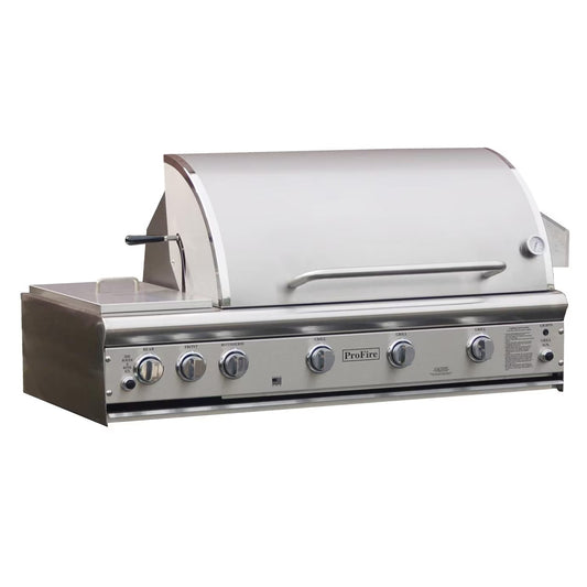 ProFire Professional Deluxe Series 48-Inch Built-In Gas Grill With Double Side Burner - PFDLX48S-P