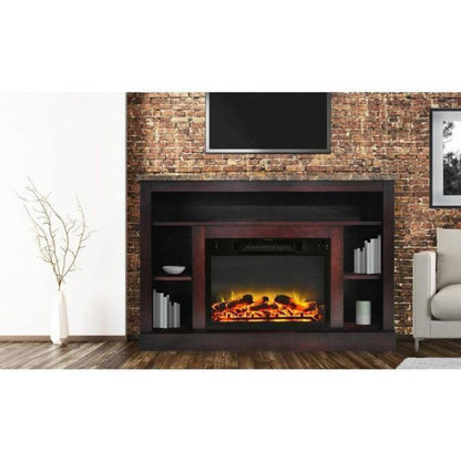 Cambridge 47 In. Electric Fireplace with Enhanced Log Insert - CAM5021-1CHRLG2