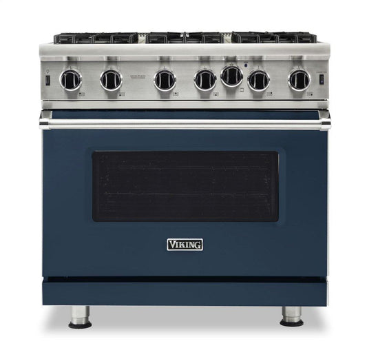 VIKING 36" Open Burner Gas Range Viking 5 Series Blue - VGIC53626BSBLP