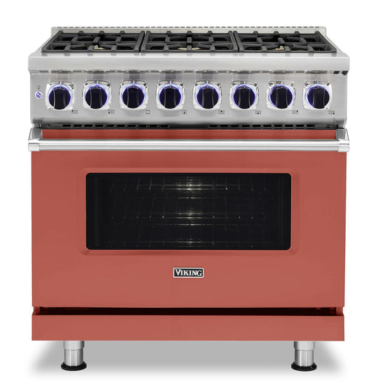 VIKING 36" Dual Fuel Range - VDR7362 Viking 7 Series Red - VDR73626BSC