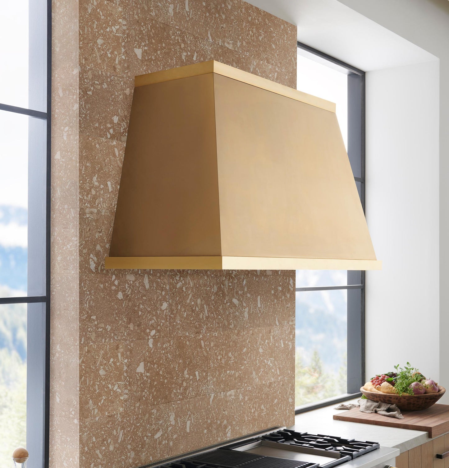 MONOGRAM Monogram 53" Brass Designer Collection Hood Brass - ZVC53DWB1