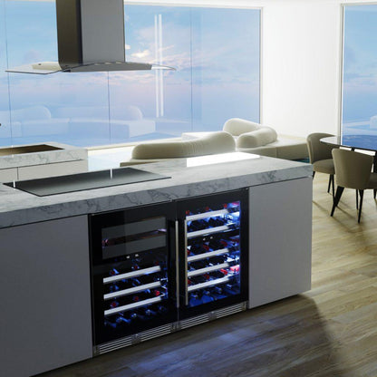 XO APPLIANCE XOU24WWGOL Wine and Weed 24" Panel Ready Glass, Left Hinge Custom Panel Ready - XOU24WWGOL
