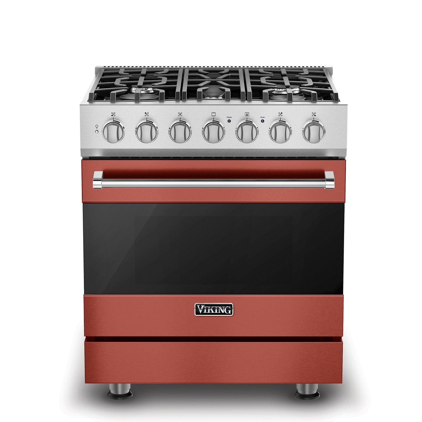 VIKING 30" Self-Cleaning Dual Fuel Range Viking 3 Series Red - RVDR33025BSC