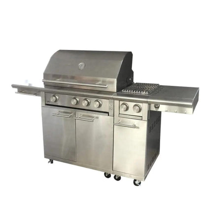 XO APPLIANCE XOGCARTSBXLT Cart with side burner (add to grill cart/ships LP with NG conversion kit) - XOGCARTSBXLT