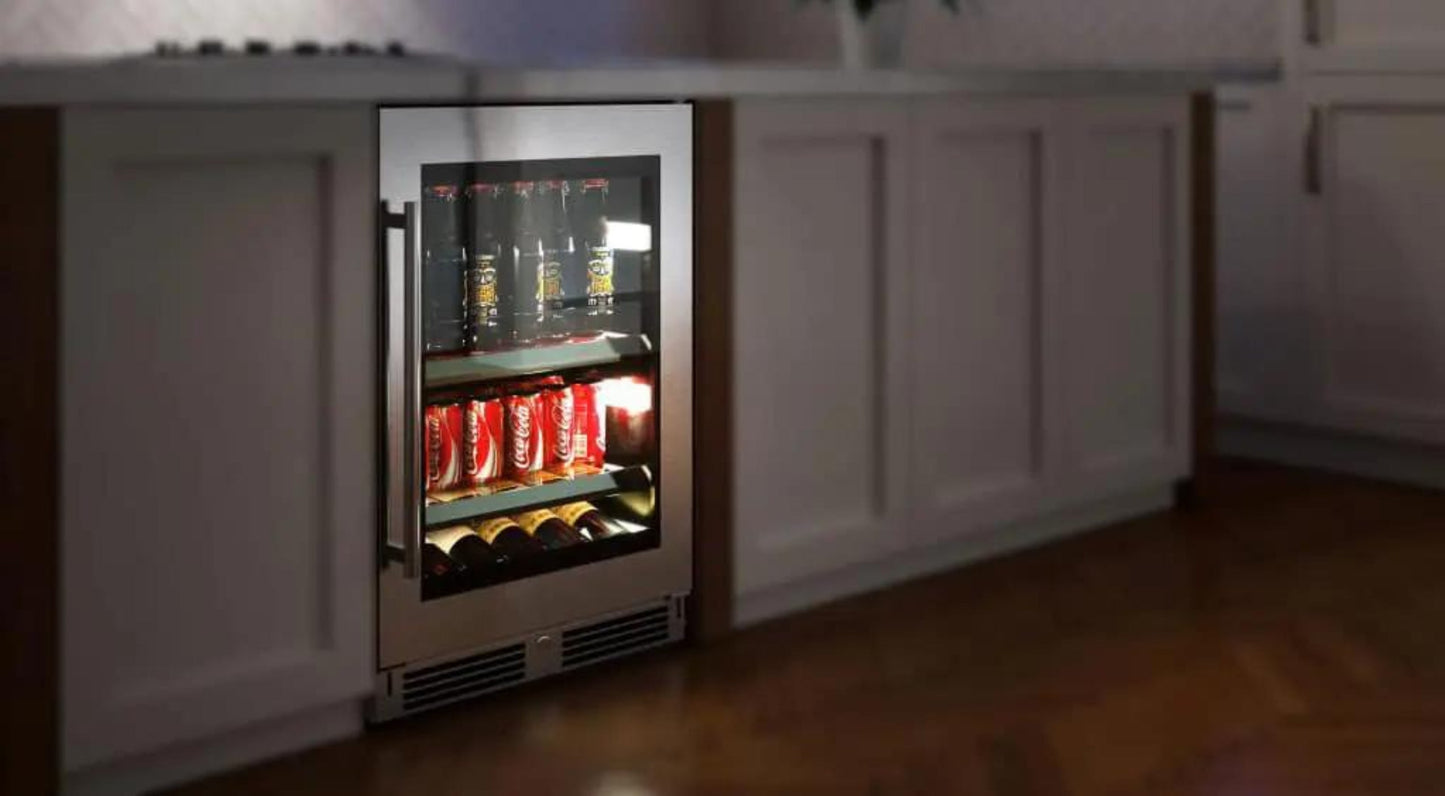 XO APPLIANCE XOU15WGOL 15" Wine Cooler, Panel Ready Glass, Left Hinge Custom Panel Ready - XOU15WGOL