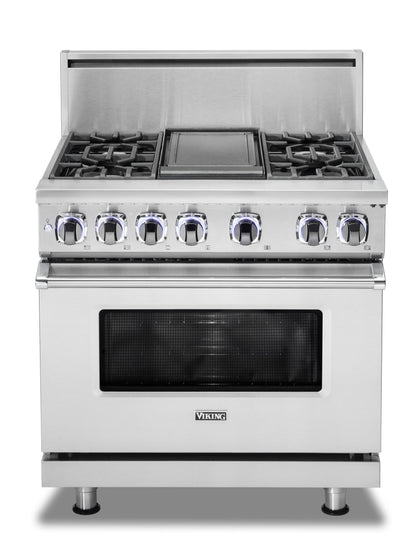 VIKING 36" Dual Fuel Range - VDR7362 Viking 7 Series Other - VDR73624GSPLP