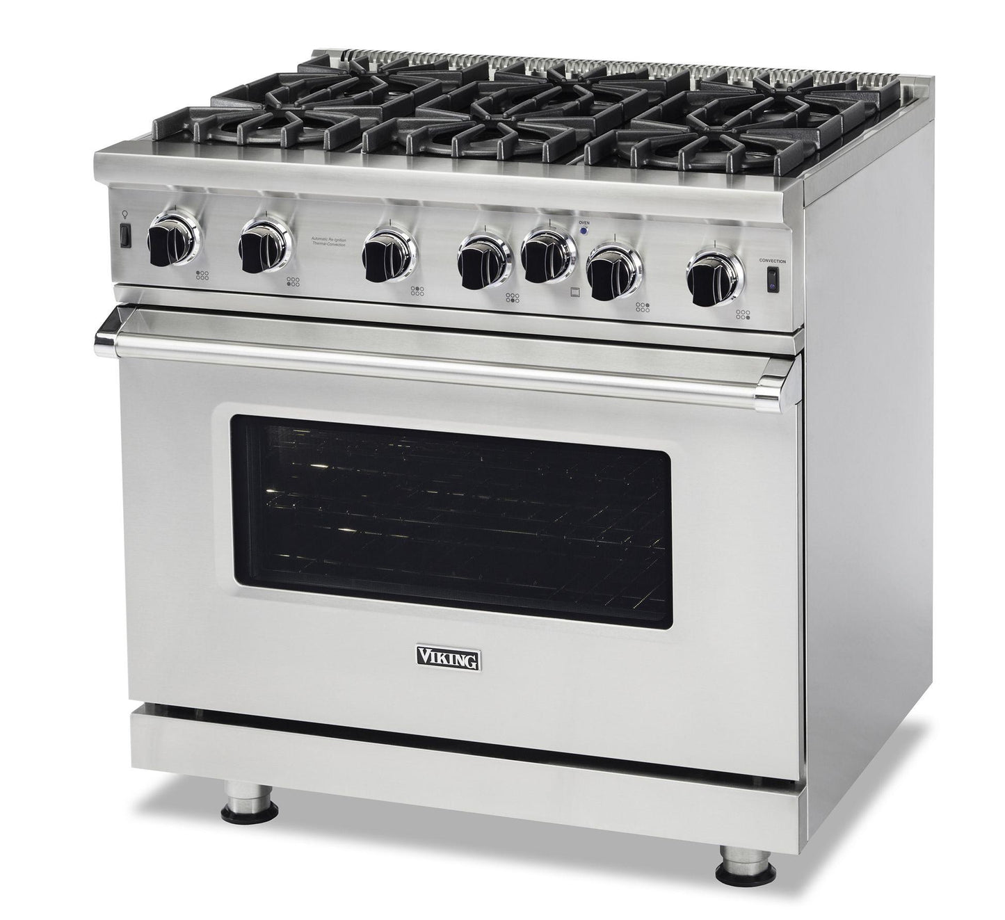VIKING 36" Open Burner Gas Range Viking 5 Series Yellow - VGIC53626BDA