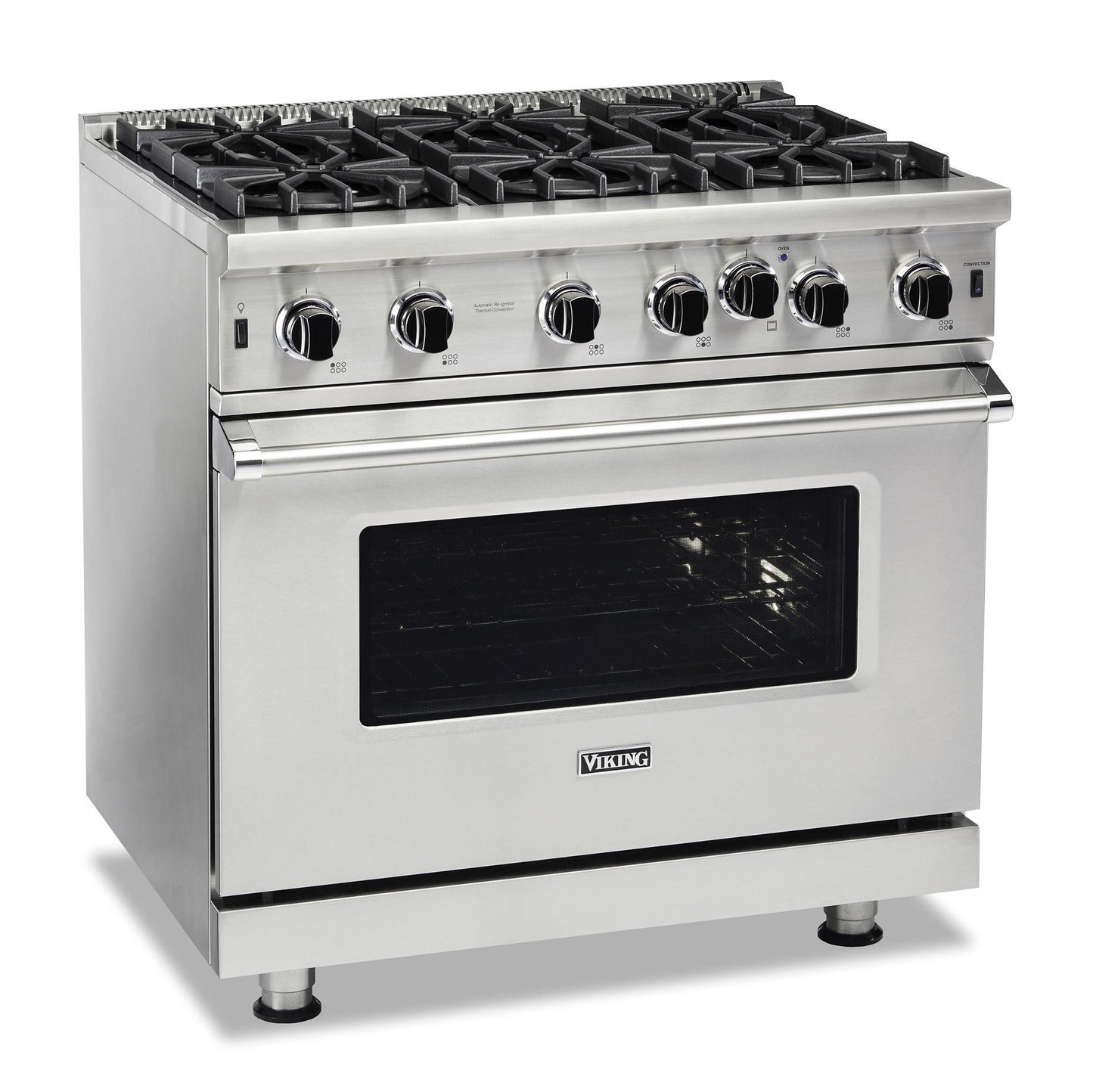 VIKING 36" Open Burner Gas Range Viking 5 Series Gray - VGIC53626BDGLP