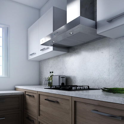 XO APPLIANCE XOR24SC 24" CCC 600/395 CFM Sleek Contemporary Italian Made Wall Mount Hood in Stainless Steel - XOR24SC