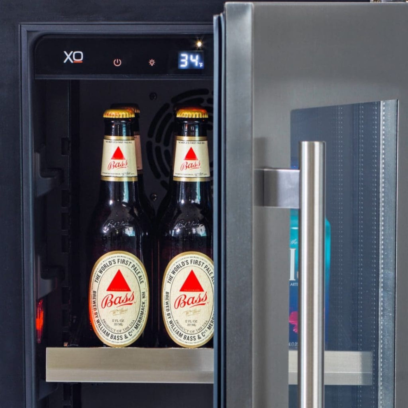 XO APPLIANCE XOU24BCSFL 24" Beverage Center, Solid in Stainless Steel, Left Hinge in Stainless Steel - XOU24BCSFL