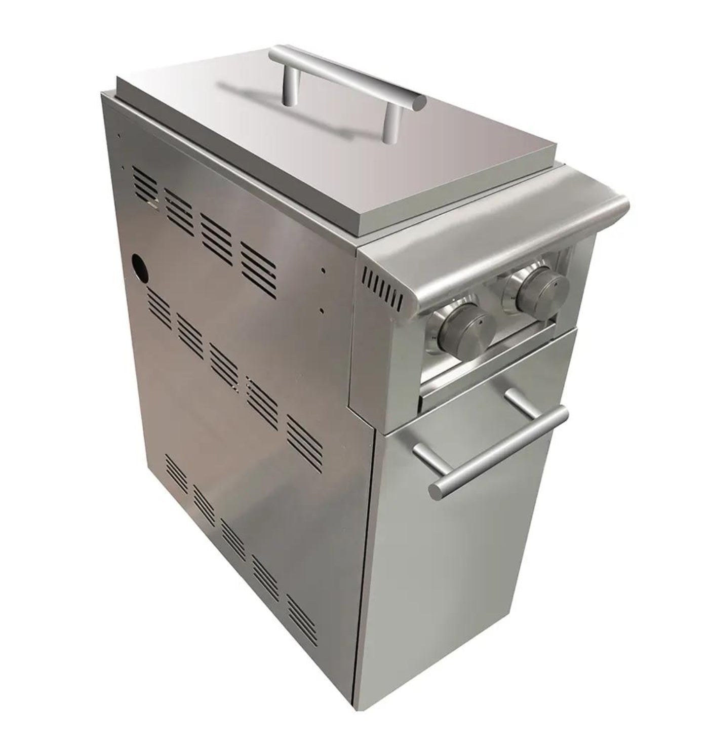 XO APPLIANCE XOGCARTSBXLT Cart with side burner (add to grill cart/ships LP with NG conversion kit) - XOGCARTSBXLT