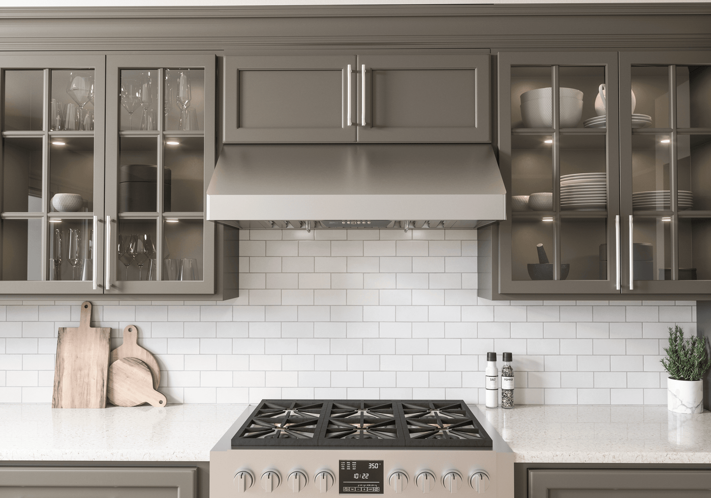 ZEPHYR Tempest I, 11in UC, 42in, SS, LED, ACT in Stainless Steel - AK7042CS