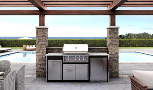 XO APPLIANCE XOGRILL36N 36" Grill 3 Burner with Rotiss Burner NG in Stainless Steel  - XOGRILL36N