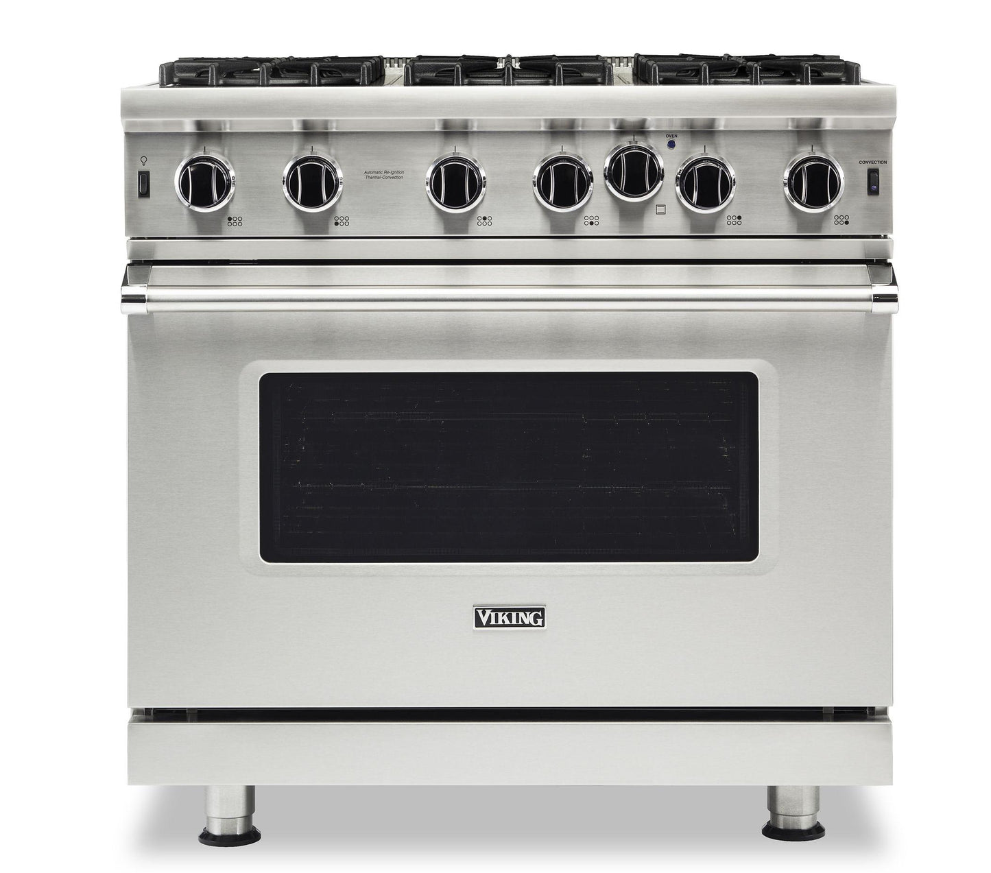 VIKING 36" Open Burner Gas Range Viking 5 Series Gray - VGIC53626BDG