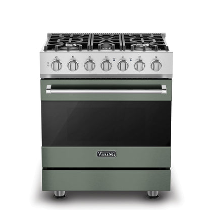 VIKING 30" Self-Cleaning Dual Fuel Range Viking 3 Series Green - RVDR33025BEULP