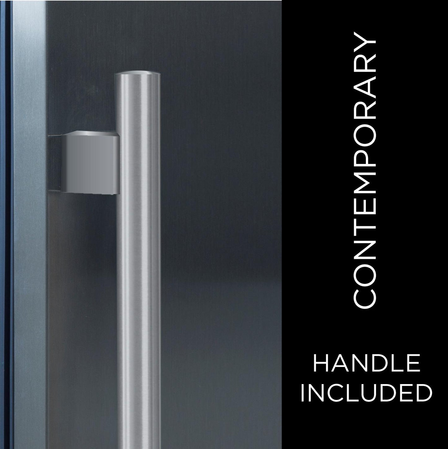XO APPLIANCE XOU24WDZGSR 24" Wine Cooler, Dual Zone in Stainless Steel Glass, Right Hinge in Stainless Steel - XOU24WDZGSR