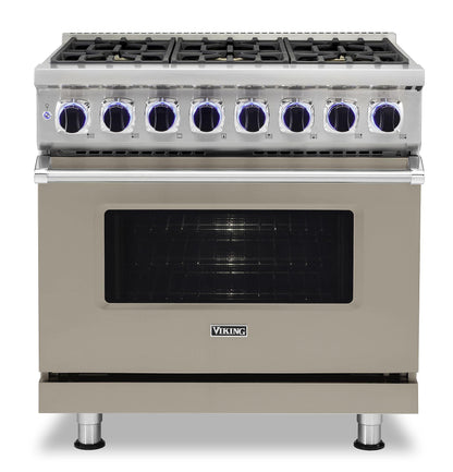 VIKING 36" Dual Fuel Range - VDR7362 Viking 7 Series Gray - VDR73626BNALP