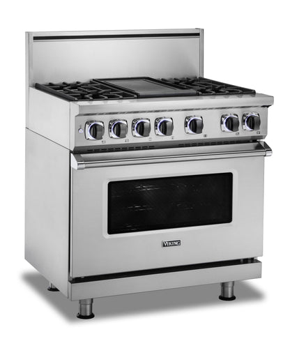 VIKING 36" Dual Fuel Range - VDR7362 Viking 7 Series Blue - VDR73624GNSLP