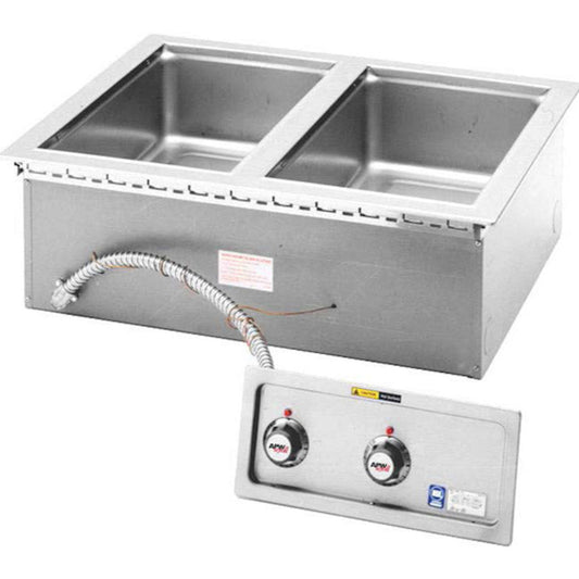 APW Wyott HFW-2D Electric Drop-In Hot Food Well Unit with  - AWHFW2D