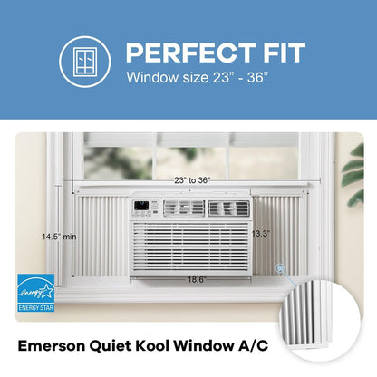 Emerson Quiet - 8000 BTU Window Air Conditioner with Electronic Controls | EARC8RE1