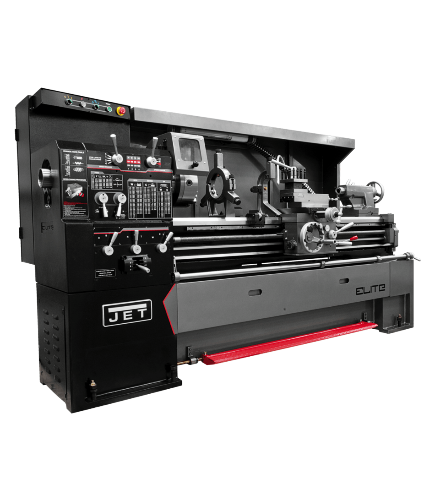 JET Elite Lathe EGH-1740 with Newall DP700 DRO with Taper Attachment and Collet Closer - JT9-892514