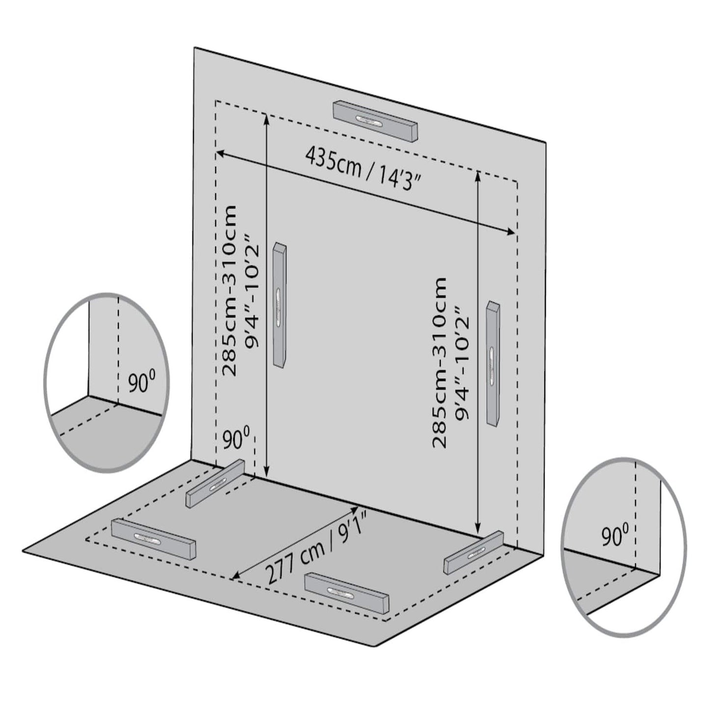 Palram - Canopia | SanRemo 10x18 ft Patio Enclosure - Gray/Clear - HG9065