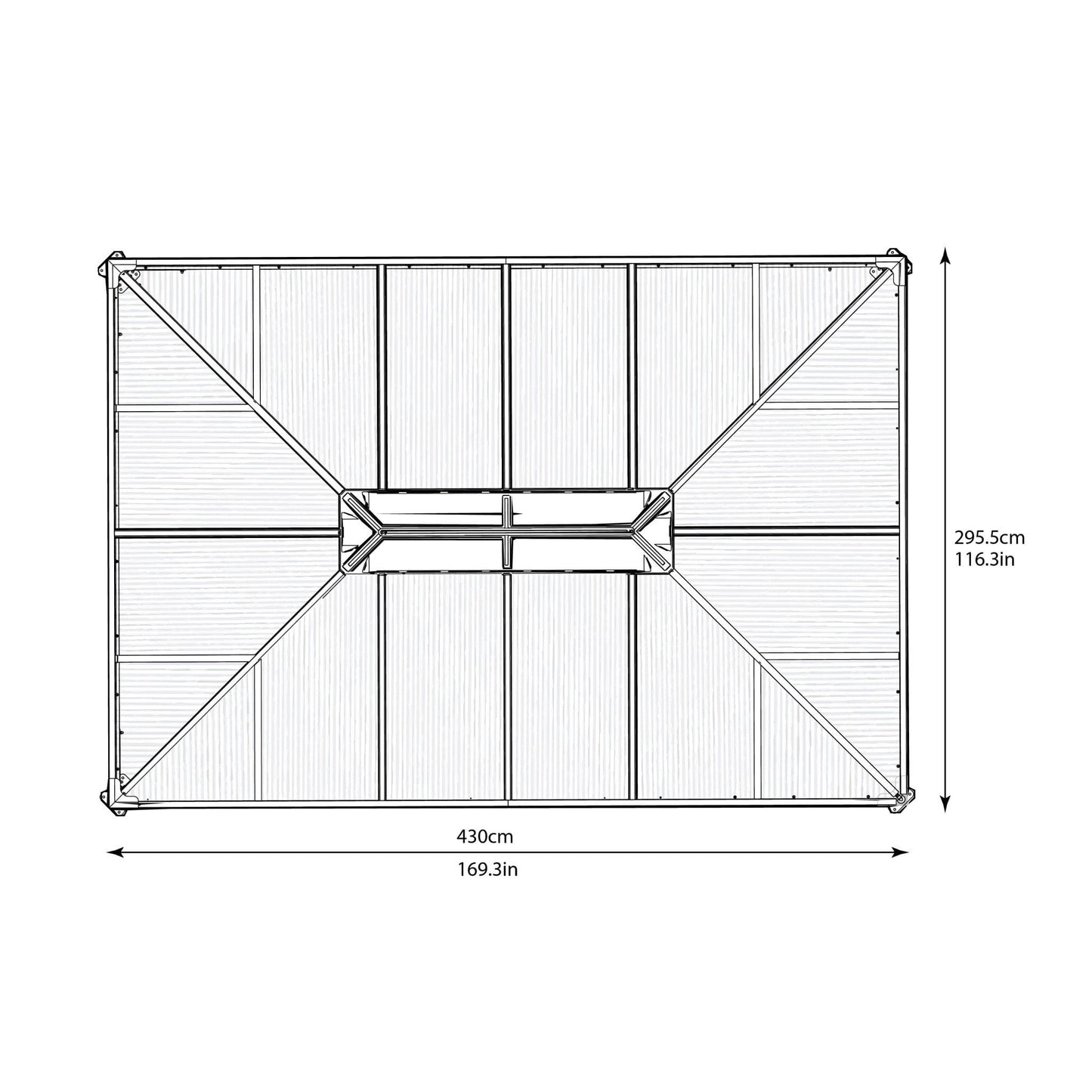 Palram - Canopia | Martinique 10' x 14' Garden Gazebo - HG9170