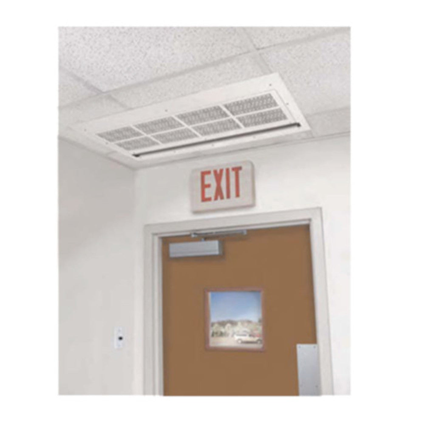 Curtron S-ICM-108-2-FILTER 111" In-Ceiling Mounted Air Curtain with Air Filter - CUSICM1082FILTER