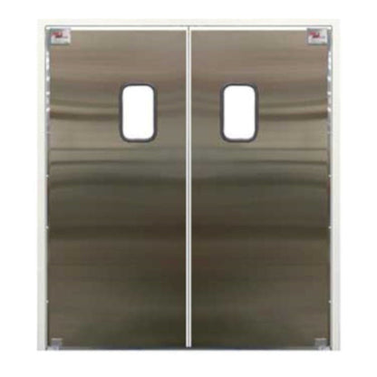 Curtron SPD-30-SS-DBL-7896 78" x 96" Service-Pro Series 30 Double Swing Door - CUSPD30SSDBL7896
