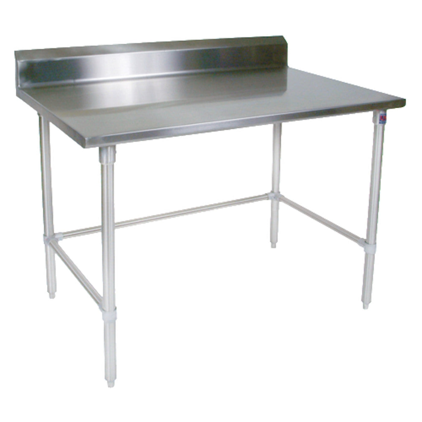 John Boos ST6R5-3048SBK Open Base 48"W x 30"D Stainless Steel Work Table - JBST6R53048SBK