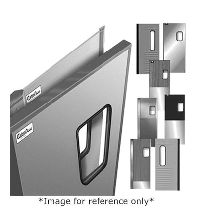 Curtron SPD-20-AL-DBL-4884 48" x 84" Service-Pro Series 20 Swinging Door - CUSPD20ALDBL4884